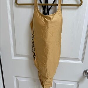 NWT Speedo Gold Swimsuit